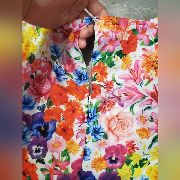 NWOT Mary Katrantzou X Lipsy London Vibrant Multicolor Floral Mini Dress. 4 US. - Picture 2 of 12